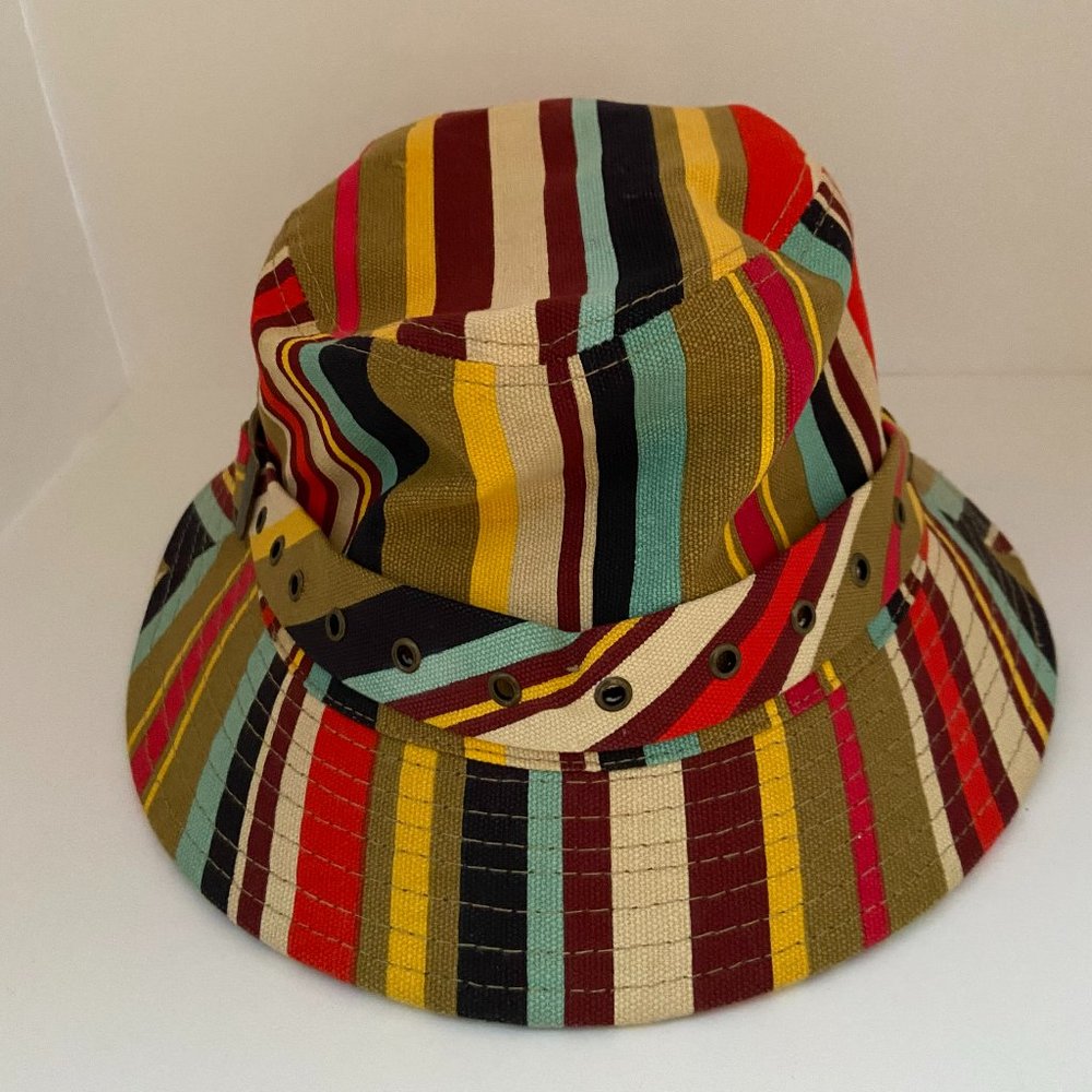 Scala Multicolored Striped Bucket Hat - image 1